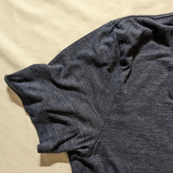 Lucky Brand Blue Good Luck and Good Fortune Joker Card Shirt, Size L - Picture 4 of 11